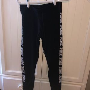 pink victoria secret campus leggings
